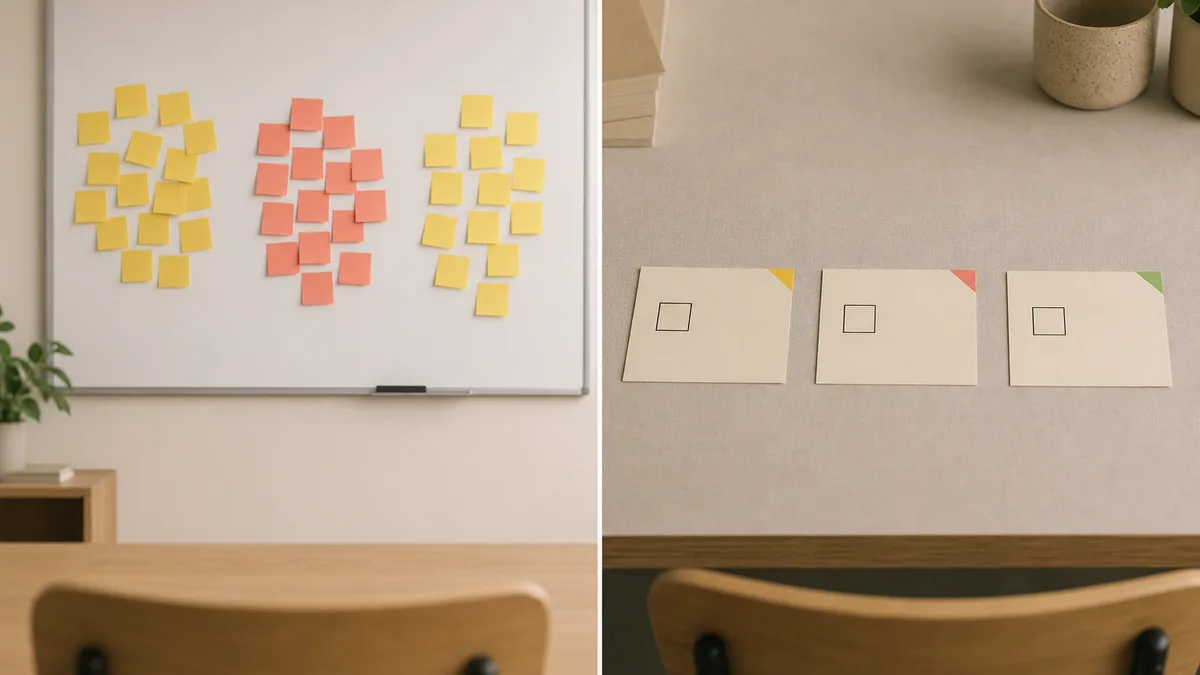 Stickies cluster left. Owners claim right.